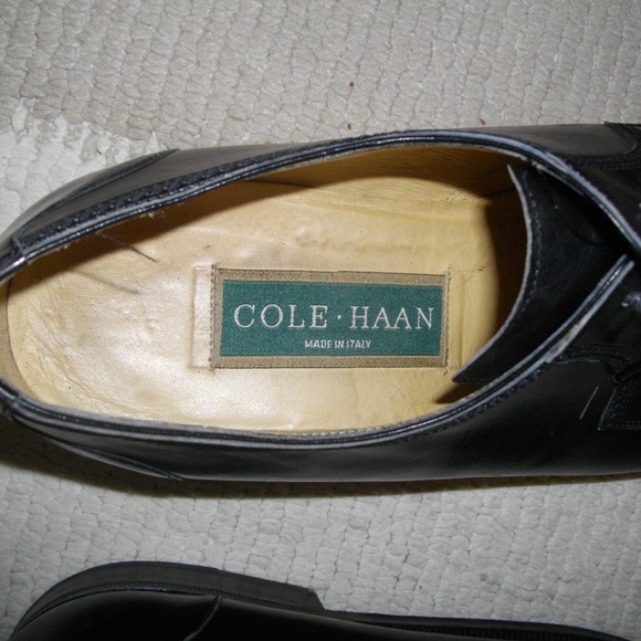 Black Cole Haan Mens Oxford Shoes 8-1/2 D -- Final Price - Picture 4 of 7